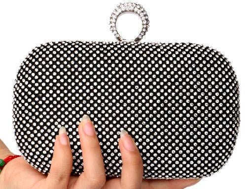 diamond-studded evening bag evening bag with a diamond bag women's rhinestone banquet handbag day clutch female 3 Color-Dollar Bargains Online Shopping Australia