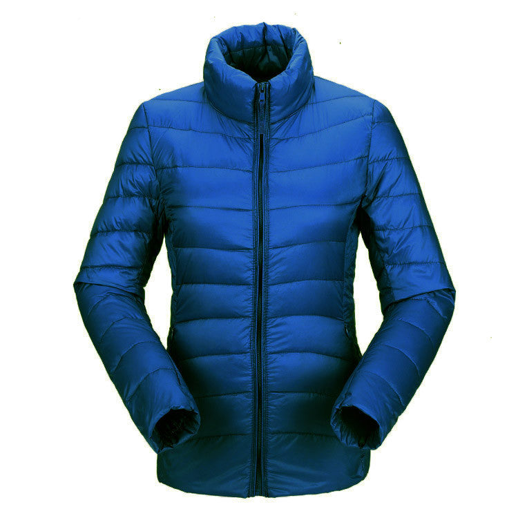 women ultra light down jacket winter duck down jackets women slim thin long sleeve parka zipper coats pockets solid-Dollar Bargains Online Shopping Australia