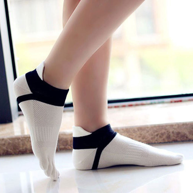 Summer Womens Socks Cotton Meias Five Finger Socks Casual Toe Socks Br