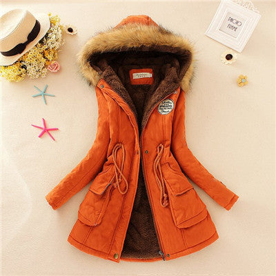 Winter Womens Parka Casual Outwear Military Hooded Coat Winter Jacket Women Fur Coats Women's Winter Jackets And Coats SD30-Dollar Bargains Online Shopping Australia