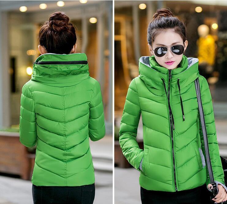 Wadded Winter Jacket Women Cotton Short Jacket Fashion Girls Padded Slim Plus Size Parkas Stand collar Coat DT1-Dollar Bargains Online Shopping Australia