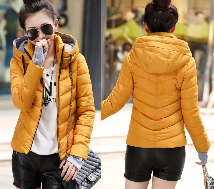 Wadded Winter Jacket Women Cotton Short Jacket Fashion Girls Padded Slim Plus Size Parkas Stand collar Coat DT1-Dollar Bargains Online Shopping Australia