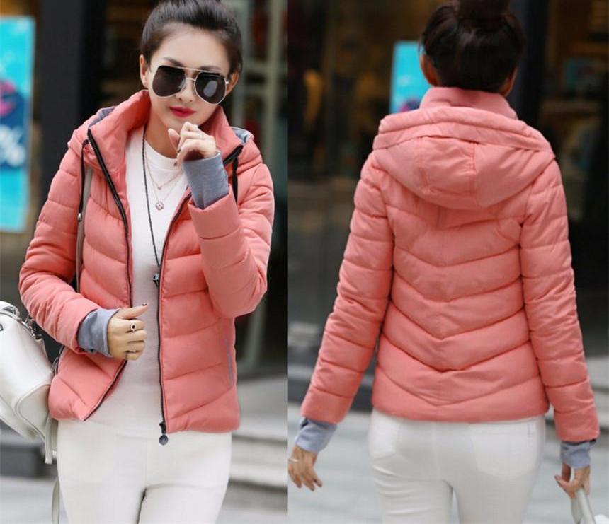 Wadded Winter Jacket Women Cotton Short Jacket Fashion Girls Padded Slim Plus Size Parkas Stand collar Coat DT1-Dollar Bargains Online Shopping Australia