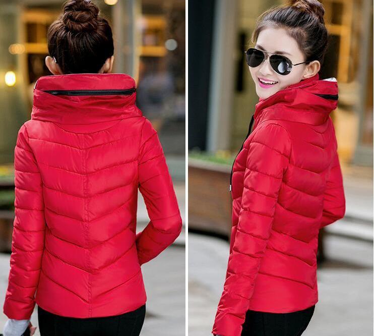 Wadded Winter Jacket Women Cotton Short Jacket Fashion Girls Padded Slim Plus Size Parkas Stand collar Coat DT1-Dollar Bargains Online Shopping Australia