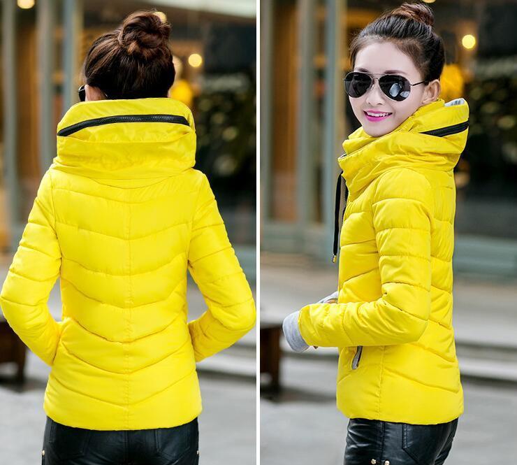 Wadded Winter Jacket Women Cotton Short Jacket Fashion Girls Padded Slim Plus Size Parkas Stand collar Coat DT1-Dollar Bargains Online Shopping Australia