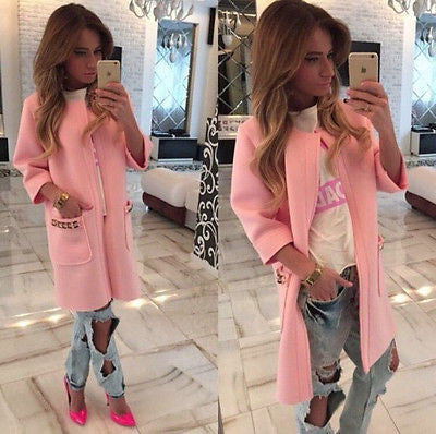lady fashion Winter Trench Women's Long Sleeve Knitted Cardigan Loose Outwear Coat 5 Colors-Dollar Bargains Online Shopping Australia