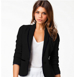 Blazer Women Fashion Women's Spring Slim Short Design Turn-down Collar Blazer Grey Short Coat Jackets for women WL2024-Dollar Bargains Online Shopping Australia