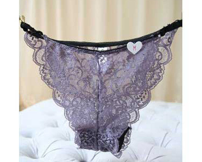 Women Underwear Thongs Ladies Briefs Sexy Lace Cotton Women's Panties transparent thin ultra - thin T pants briefs-Dollar Bargains Online Shopping Australia
