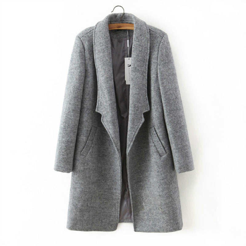 women winter autumn jacket long women coat slim suit collar long style women winter autumn jacket long women coat slim suit collar long style