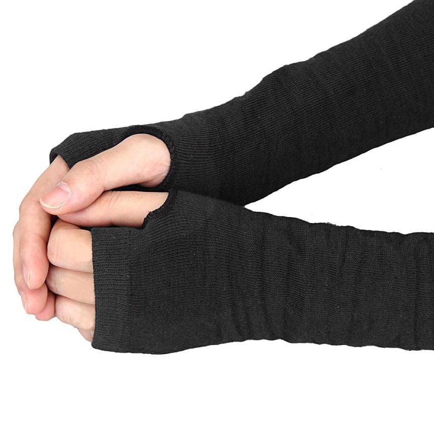 Practical Design Winter Wrist Arm Hand Warmer Knitted Long Fingerless Gloves Mitten For Women &-Dollar Bargains Online Shopping Australia