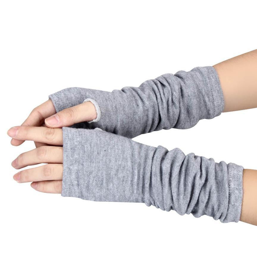 Practical Design Winter Wrist Arm Hand Warmer Knitted Long Fingerless Gloves Mitten For Women &-Dollar Bargains Online Shopping Australia