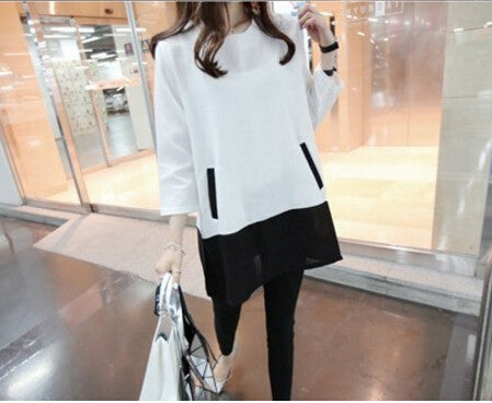 Women Tops And Blouses Fashion Plus Size Women Clothing O-Neck Long Sleeve Linen Shirts White Grey XXXL 4XL 5XL-Dollar Bargains Online Shopping Australia
