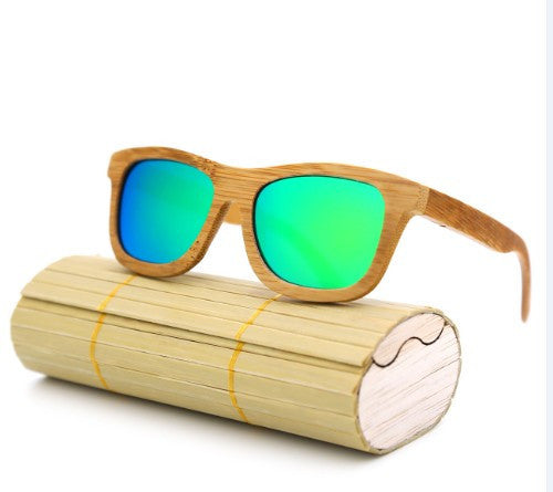 fashion Products Men Women Glass Bamboo Sunglasses au Retro Vintage Wood Lens Wooden Frame Handmade-Dollar Bargains Online Shopping Australia