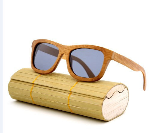 fashion Products Men Women Glass Bamboo Sunglasses au Retro Vintage Wood Lens Wooden Frame Handmade-Dollar Bargains Online Shopping Australia