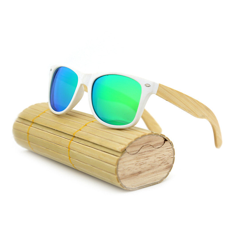 fashion Products Men Women Glass Bamboo Sunglasses au Retro Vintage Wood Lens Wooden Frame Handmade-Dollar Bargains Online Shopping Australia