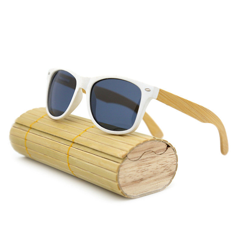 fashion Products Men Women Glass Bamboo Sunglasses au Retro Vintage Wood Lens Wooden Frame Handmade-Dollar Bargains Online Shopping Australia