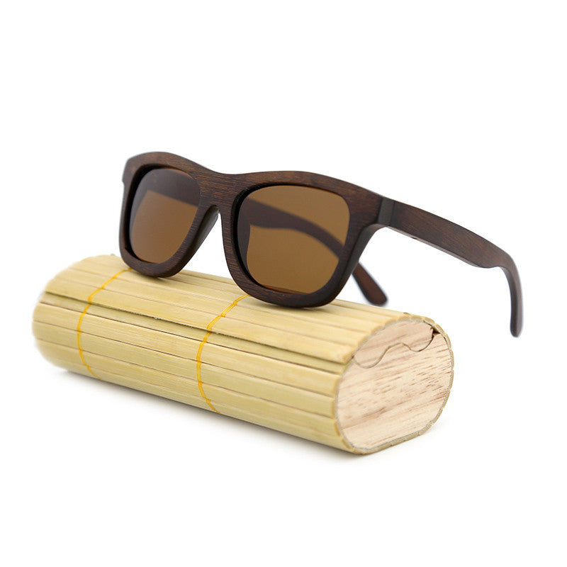 fashion Products Men Women Glass Bamboo Sunglasses au Retro Vintage Wood Lens Wooden Frame Handmade-Dollar Bargains Online Shopping Australia