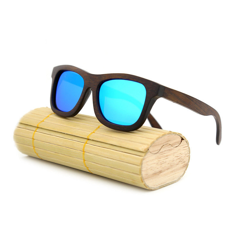 fashion Products Men Women Glass Bamboo Sunglasses au Retro Vintage Wood Lens Wooden Frame Handmade-Dollar Bargains Online Shopping Australia