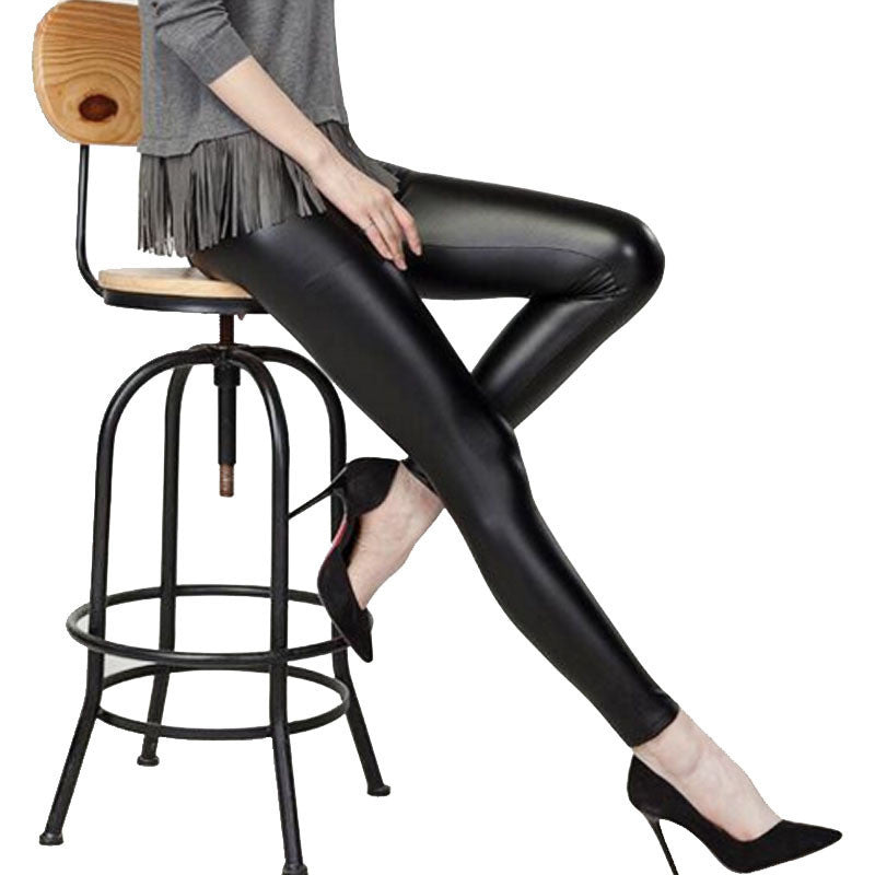 Plus Size Fashion women's Sexy Skinny Faux Leather High Waist Leggings Pants S/M/L/XL-Dollar Bargains Online Shopping Australia