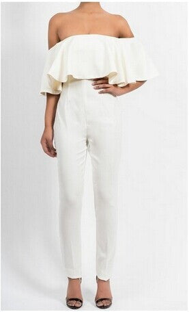Arrival Ruffles Regular Fashion Sexy Brooke Jumpsuit And Color Rompers Strapless Wave Piece Pants Ce6320-Dollar Bargains Online Shopping Australia