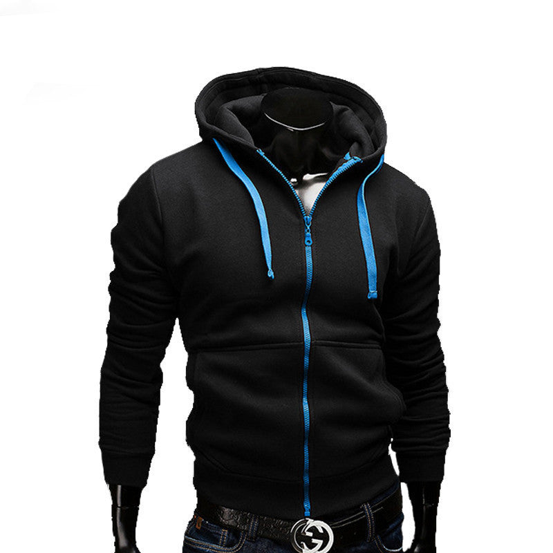 fashion Sweatshirt men hit color men hoodies hip hop side zipper mensports suit slim-Dollar Bargains Online Shopping Australia