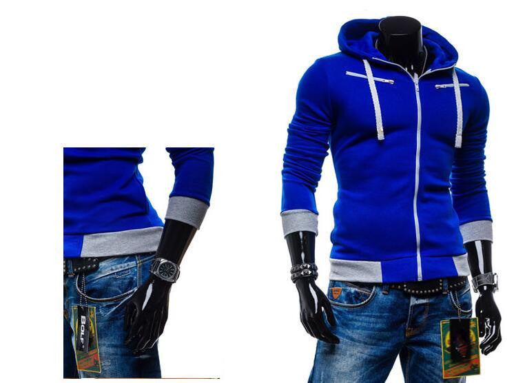 Men's casual hooded Casual Hoodie coat man cardigan slim Sweatshirts Jackets M-4XL-Dollar Bargains Online Shopping Australia