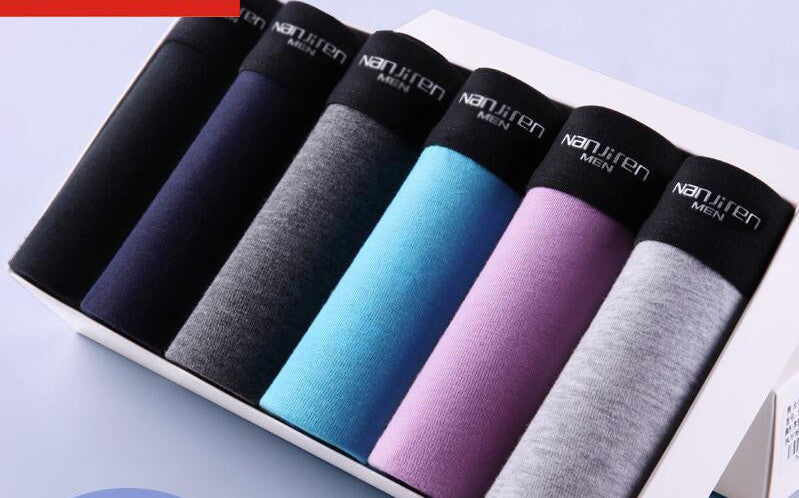 7Pcs/lot Brand Sexy Super Large Size Mens Underwear U Convex boxer short Luxury Breathable Belt Shorts L~3XL Gift Box-Dollar Bargains Online Shopping Australia