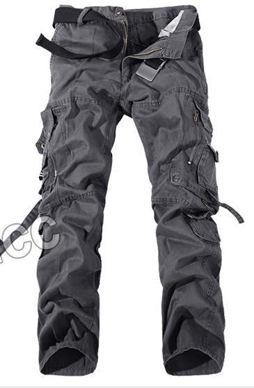 Men Cargo Pants army green grey black big pockets decoration Casual easy wash male autumn pants P1309-Dollar Bargains Online Shopping Australia