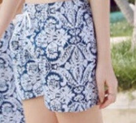Fashion Blue and white Print Board Shorts Beach Pants Lovers Couple Models Men Women Girls Boys Ladies Shorts K609-Dollar Bargains Online Shopping Australia