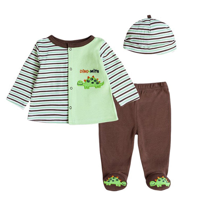 Baby's Sets Boy Girl Clothes With Baby Cap 100%Cotton Long Sleeve born Clothing-Dollar Bargains Online Shopping Australia