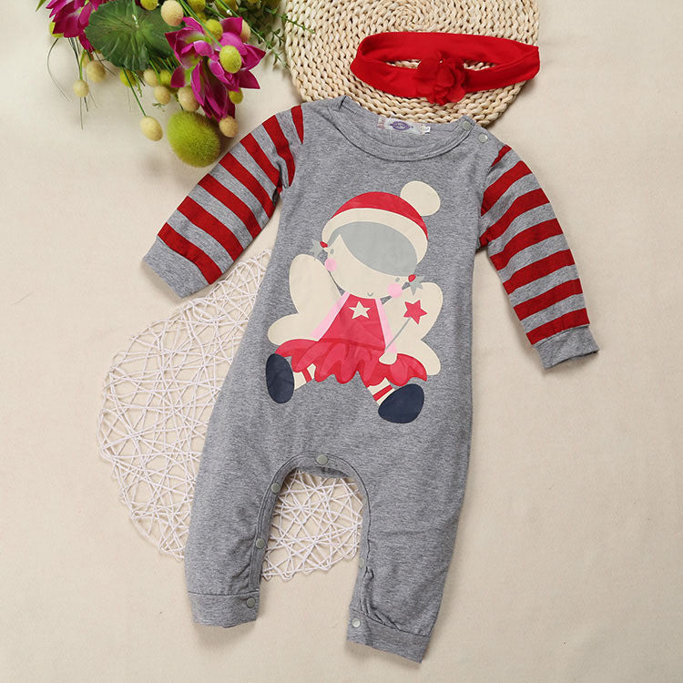 born Boy&Girl Christmas Rompers kids Vestidos clothes infant baby bebe jumpsuit clothing Top+Hat 2Pcs years gift-Dollar Bargains Online Shopping Australia