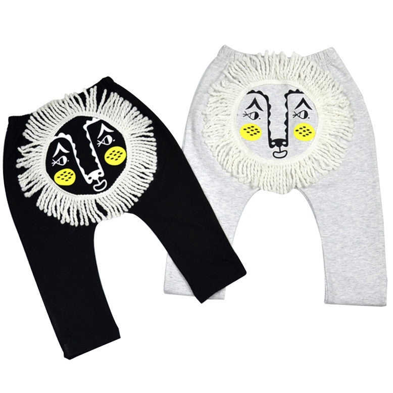 Fashion Baby Pants Winter Thick Cotton Infant Pants Wool Cartoon Lionet design born Boy Girl Kids Clothing for Baby Trousers-Dollar Bargains Online Shopping Australia