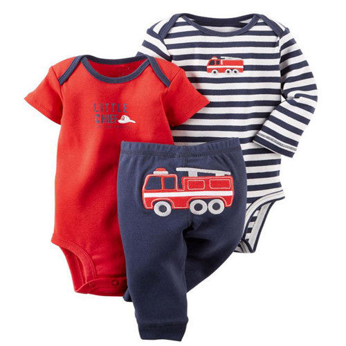 100% Cotton 3-24M set baby boy clothes baby girl clothes born 3piece ropa bebe boy-Dollar Bargains Online Shopping Australia