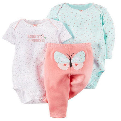 100% Cotton 3-24M set baby boy clothes baby girl clothes born 3piece ropa bebe boy-Dollar Bargains Online Shopping Australia