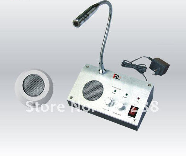 Window Intercom Amplifier 1PIiece 110V / 220V English Version Window Intercom Kit Dual-way Inter