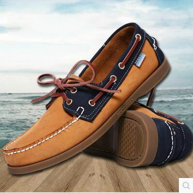 British Style Fashion Men Boat Shoes Spring Autumn Youth Lace Up Casual Comfortable Flat Men Shoes Round Toe Men Shoes-Dollar Bargains Online Shopping Australia