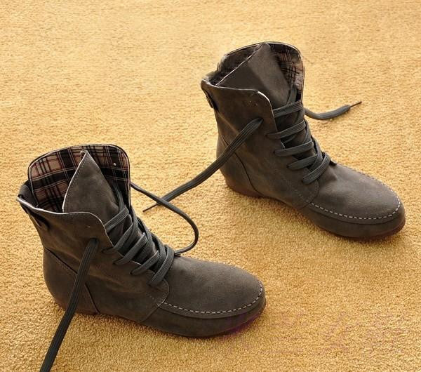 Autumn and Winter Boots Snow Boots for Women and Men Martin Boots Suede Leather Boots Couples Shoes Cotton-Dollar Bargains Online Shopping Australia