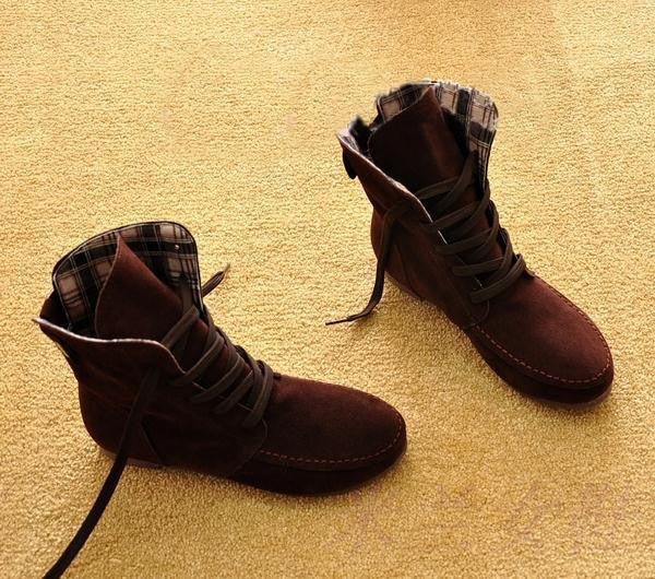 Autumn and Winter Boots Snow Boots for Women and Men Martin Boots Suede Leather Boots Couples Shoes Cotton-Dollar Bargains Online Shopping Australia