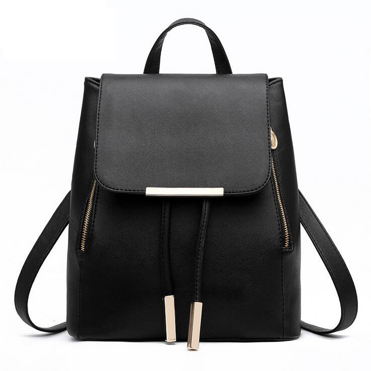 Women Backpack High Quality PU Leather Mochila Escolar School Bags For Teenagers Girls Top-handle Backpacks Herald Fashion-Dollar Bargains Online Shopping Australia