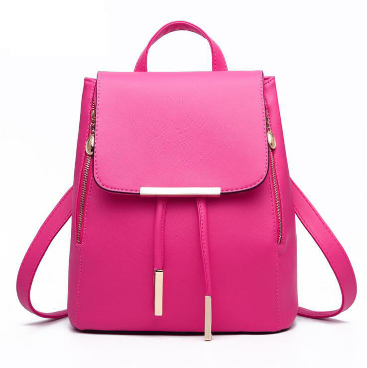 Women Backpack High Quality PU Leather Mochila Escolar School Bags For Teenagers Girls Top-handle Backpacks Herald Fashion-Dollar Bargains Online Shopping Australia
