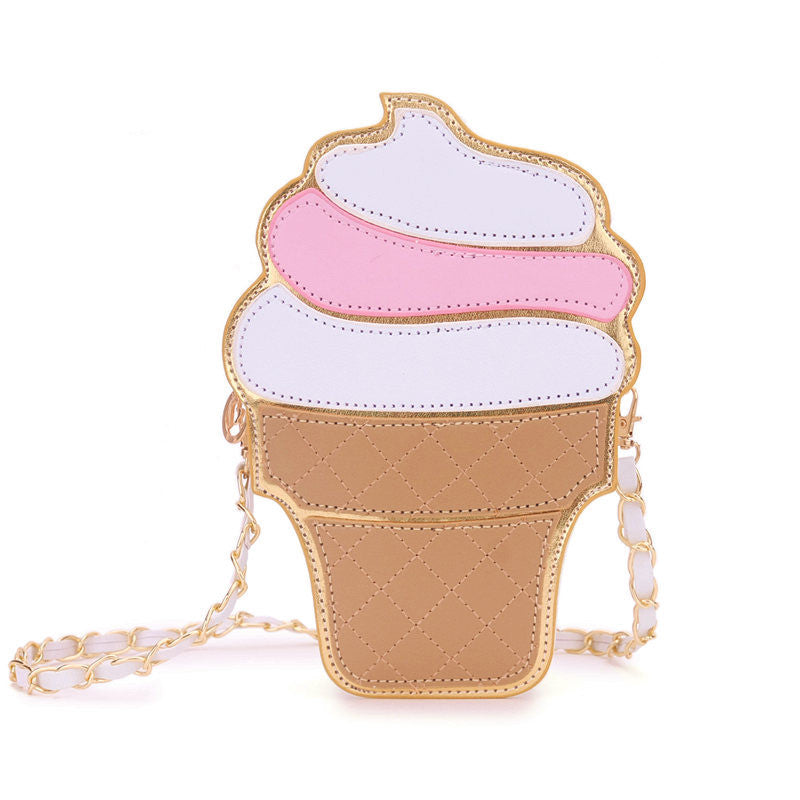 womem ice cream Bag cake bag PU leather cute Messenger Bags Candy colours Small Size Female chain handbags 3D laser diamond bag-Dollar Bargains Online Shopping Australia