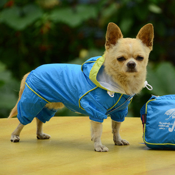 Small Pet Dog Hoody Jacket Rain Coat Waterproof Clothes Slicker Jumpsuit Apparel-Dollar Bargains Online Shopping Australia