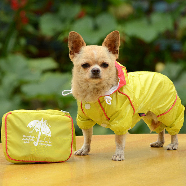Small Pet Dog Hoody Jacket Rain Coat Waterproof Clothes Slicker Jumpsuit Apparel-Dollar Bargains Online Shopping Australia