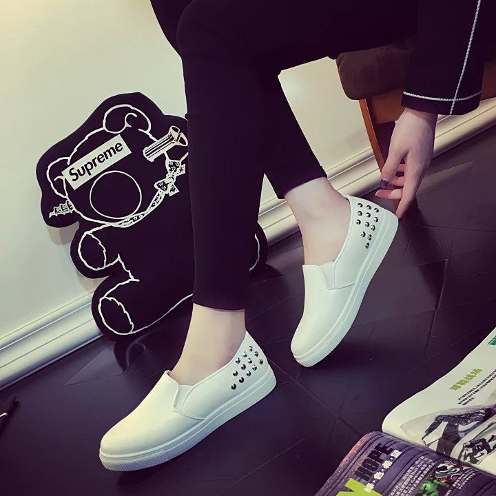 Spring Autumn Women Leather shoes For Woman Black Loafers snakeskin shoes slip on Loafer Casual Shoes-Dollar Bargains Online Shopping Australia