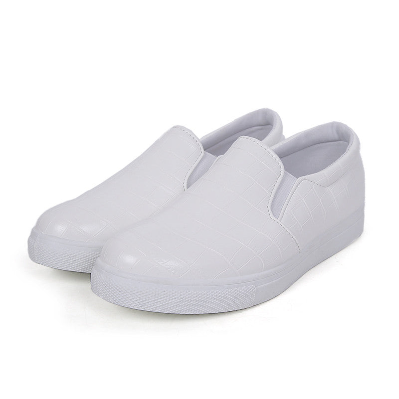 Spring Autumn Women Leather shoes For Woman Black Loafers snakeskin shoes slip on Loafer Casual Shoes-Dollar Bargains Online Shopping Australia