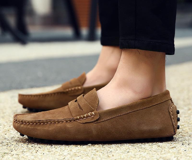 Brand Fashion Summer Style Soft Moccasins Men Loafers High Quality Genuine Leather Shoes Men Flats Gommino Driving Shoes-Dollar Bargains Online Shopping Australia