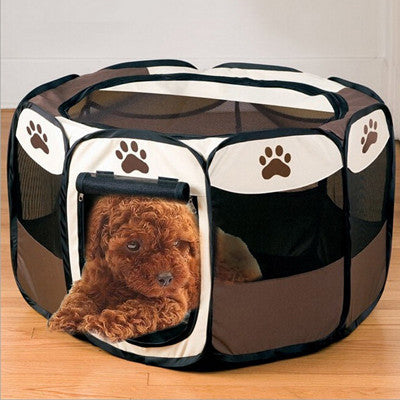 portable and lightweight Comfortable Folding pet Tent Playpen Dog Cat Fence Puppy Kennel Folding Exercise Play FULI-Dollar Bargains Online Shopping Australia