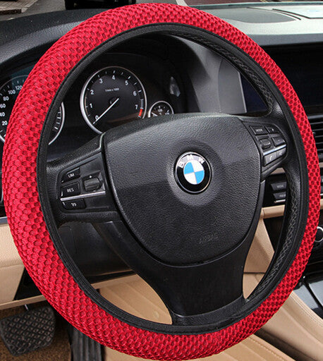 Sandwich Fabric Handmade Steering Wheel Cover Breathability Skidproof Universal Fits Most Car Styling Steering Wheel-Dollar Bargains Online Shopping Australia
