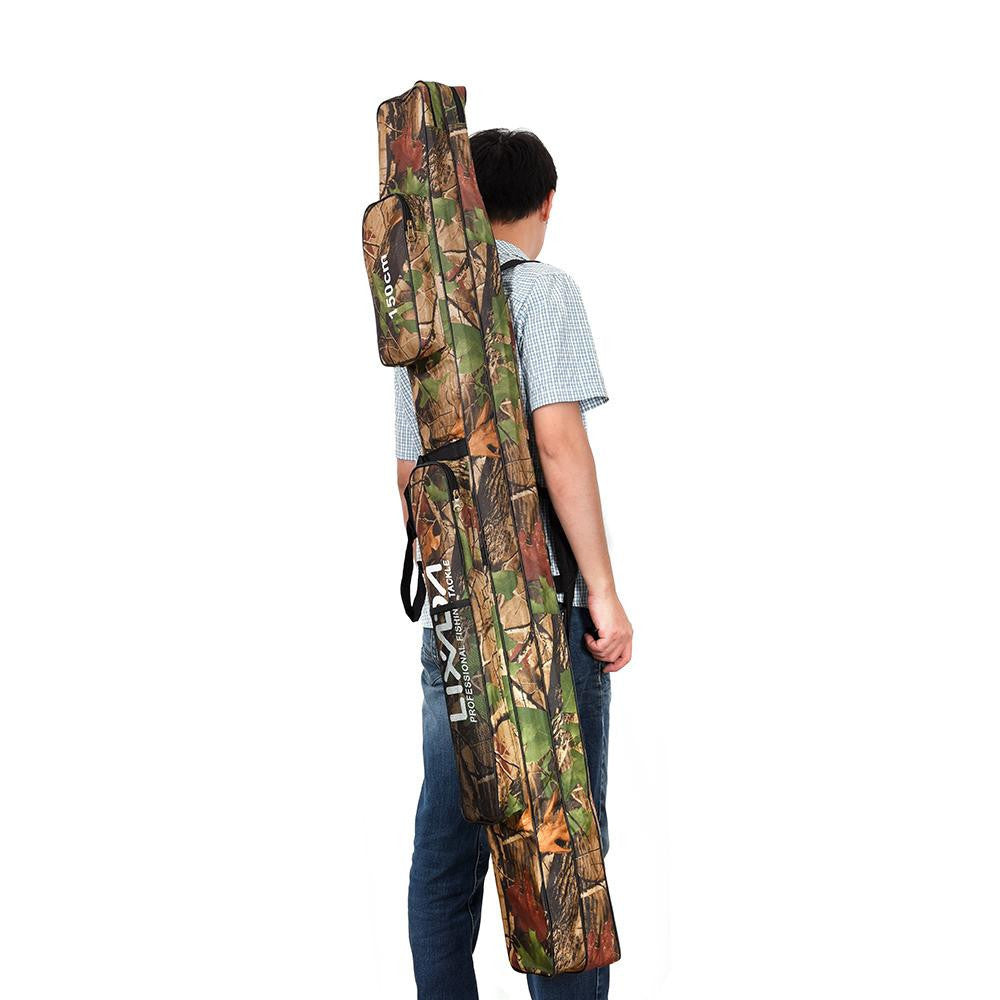 Fishing Tackle Bag 120/150cm Fishing Rod Bag Multifunctional Camouflage Double Layer Outdoor Fishing Bag Lixada Arrival-Dollar Bargains Online Shopping Australia