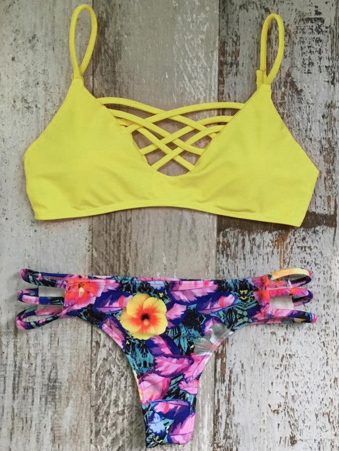 Swimwear Bikini Neoprene Swimsuits Bathing Suit Push Up Bikini Brazilian Vintage Maillot De Bain Red Leopard N86-Dollar Bargains Online Shopping Australia